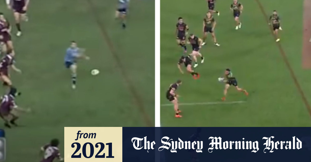 NRL grand final 2021 South Sydney Rabbitohs Cody Walker intercept for